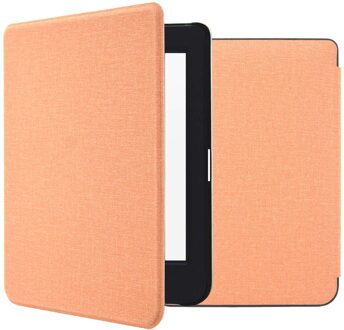 Imoshion Canvas Sleepcover Bookcase voor de Tolino Page 2 - Peach Oranje - 6