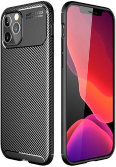 Imoshion Carbon Softcase Backcover voor de Apple iPhone 12 Pro Max - Zwart
