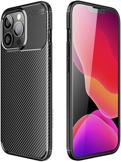Imoshion Carbon Softcase Backcover voor de Apple iPhone 13 Pro Max - Zwart