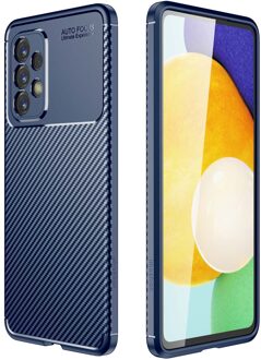 Imoshion Carbon Softcase Backcover voor de Samsung Galaxy A33 - Blauw