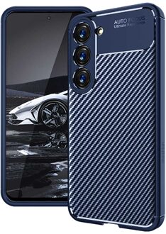 Imoshion Carbon Softcase Backcover voor de Samsung Galaxy S23 Plus - Blauw