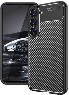 Imoshion Carbon Softcase Backcover voor de Samsung Galaxy S23 Plus - Zwart