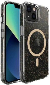 Imoshion Clear Glitter Backcover met MagSafe voor de Apple iPhone 13 - Goud