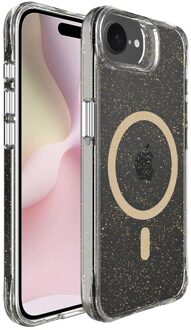 Imoshion Clear Glitter Backcover met MagSafe voor de Apple iPhone 16e - Goud