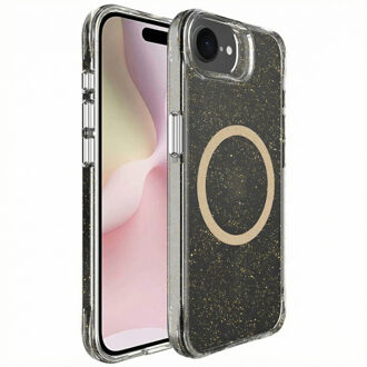 Imoshion Clear Glitter Backcover met MagSafe voor de Apple iPhone 16e - Goud