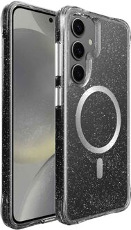 Imoshion Clear Glitter Backcover met MagSafe voor de Samsung Galaxy S24 - Zilver