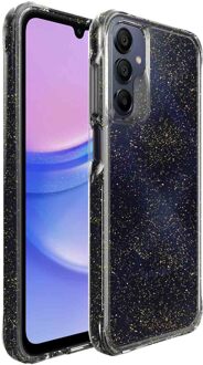 Imoshion Clear Glitter Backcover voor de Samsung Galaxy A15 (5G/4G) - Goud