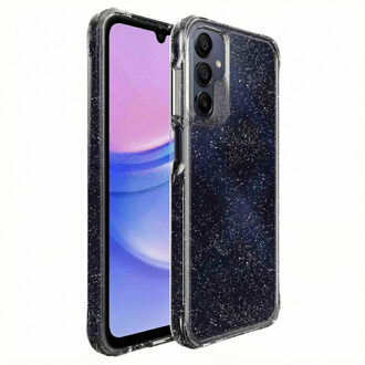Imoshion Clear Glitter Backcover voor de Samsung Galaxy A15 (5G/4G) - Zilver