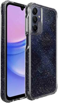 Imoshion Clear Glitter Backcover voor de Samsung Galaxy A15 (5G/4G) - Zilver