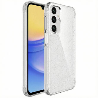 Imoshion Clear Glitter Backcover voor de Samsung Galaxy A26 / A16 - Zilver