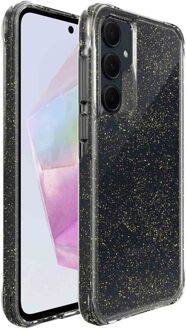 Imoshion Clear Glitter Backcover voor de Samsung Galaxy A35 - Goud