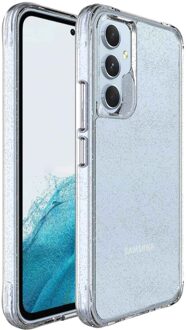 Imoshion Clear Glitter Backcover voor de Samsung Galaxy A54 (5G) - Zilver