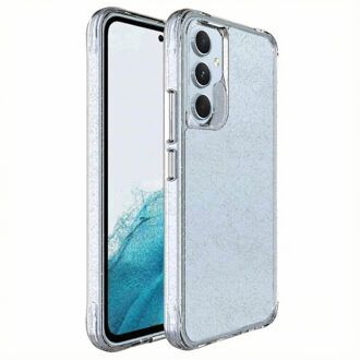 Imoshion Clear Glitter Backcover voor de Samsung Galaxy A54 (5G) - Zilver