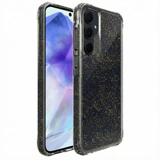 Imoshion Clear Glitter Backcover voor de Samsung Galaxy A55 - Goud
