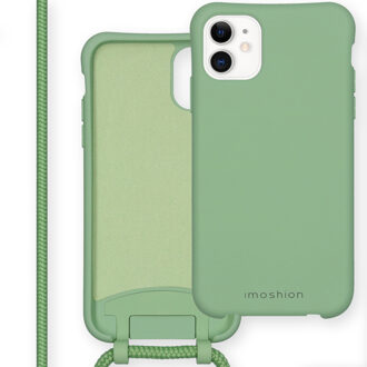 Imoshion Color Backcover met afneembaar koord iPhone 11 hoesje - Groen