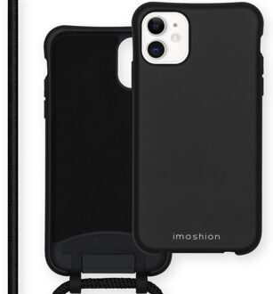 Imoshion Color Backcover met afneembaar koord iPhone 11 hoesje - Zwart