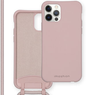 Imoshion Color Backcover met afneembaar koord iPhone 12 Pro Max hoesje - Roze