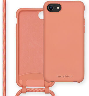 Imoshion Color Backcover met afneembaar koord iPhone SE (2020) / 8 / 7 hoesje - Peach