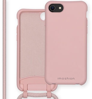 Imoshion Color Backcover met afneembaar koord iPhone SE (2020) / 8 / 7 hoesje - Roze