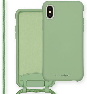 Imoshion Color Backcover met afneembaar koord iPhone Xs / X hoesje - Groen