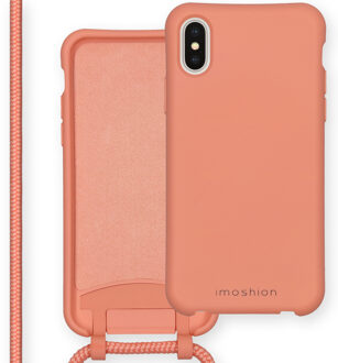 Imoshion Color Backcover met afneembaar koord iPhone Xs / X hoesje - Peach