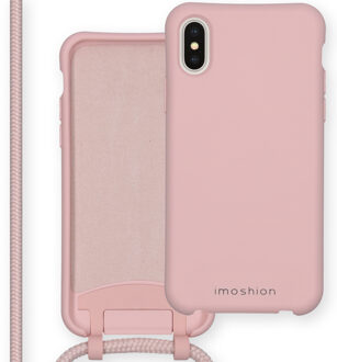 Imoshion Color Backcover met afneembaar koord iPhone Xs / X hoesje - Roze