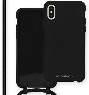 Imoshion Color Backcover met afneembaar koord iPhone Xs / X hoesje - Zwart