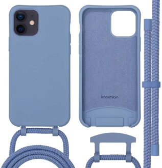 Imoshion Color Backcover met afneembaar koord MagSafe voor de Apple iPhone 12 (Pro) - Ash Blue Blauw