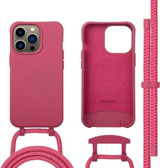Imoshion Color Backcover met afneembaar koord MagSafe voor de Apple iPhone 13 Pro - Raspberry Rood