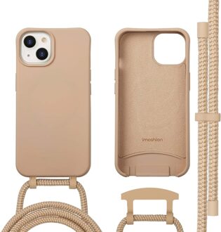 Imoshion Color Backcover met afneembaar koord MagSafe voor de Apple iPhone 14 - Nude Beige