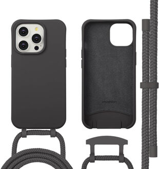 Imoshion Color Backcover met afneembaar koord MagSafe voor de Apple iPhone 14 Pro - Black Coffee Bruin