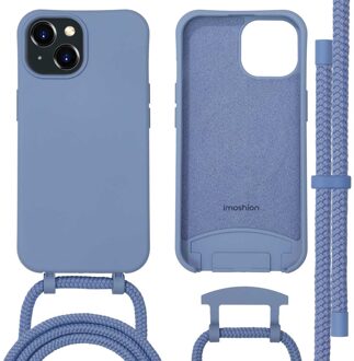 Imoshion Color Backcover met afneembaar koord MagSafe voor de Apple iPhone 15 - Ash Blue Blauw