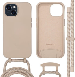 Imoshion Color Backcover met afneembaar koord MagSafe voor de Apple iPhone 15 - Nude Beige