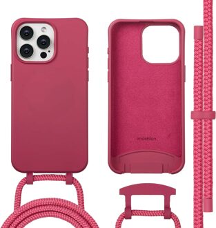 Imoshion Color Backcover met afneembaar koord MagSafe voor de Apple iPhone 15 Pro Max - Raspberry Rood