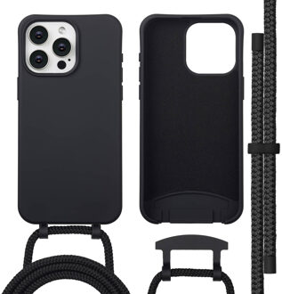 Imoshion Color Backcover met afneembaar koord MagSafe voor de Apple iPhone 15 Pro Max - Zwart