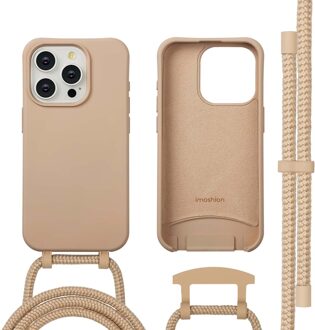 Imoshion Color Backcover met afneembaar koord MagSafe voor de Apple iPhone 15 Pro - Nude Beige