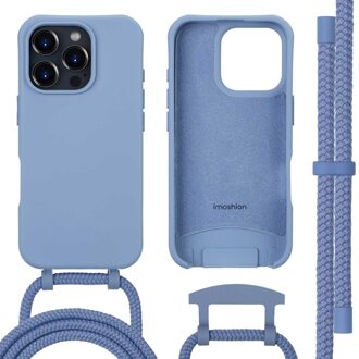 Imoshion Color Backcover met afneembaar koord MagSafe voor de Apple iPhone 16 Pro - Ash Blue Blauw