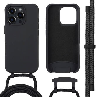 Imoshion Color Backcover met afneembaar koord MagSafe voor de Apple iPhone 16 Pro - Zwart