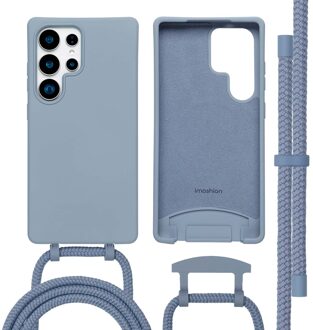 Imoshion Color Backcover met afneembaar koord MagSafe voor de Samsung Galaxy S25 Ultra - Ash Blue Blauw