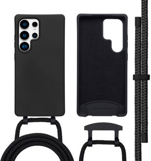 Imoshion Color Backcover met afneembaar koord MagSafe voor de Samsung Galaxy S25 Ultra - Zwart