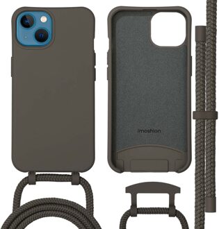 Imoshion Color Backcover met afneembaar koord met MagSafe voor de Apple iPhone 13 - Black Coffee Bruin