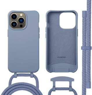 Imoshion Color Backcover met afneembaar koord met MagSafe voor de Apple iPhone 13 Pro - Ash Blue Blauw
