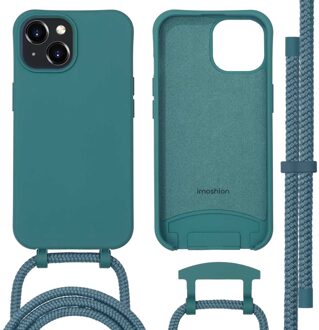 Imoshion Color Backcover met afneembaar koord met MagSafe voor de Apple iPhone 15 - Donkergroen