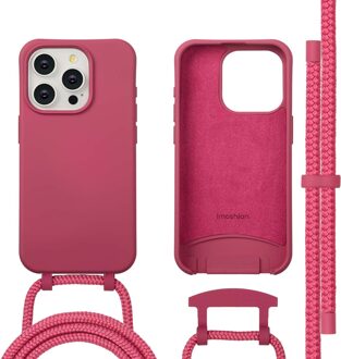 Imoshion Color Backcover met afneembaar koord met MagSafe voor de Apple iPhone 15 Pro - Raspberry Rood