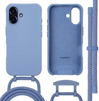 Imoshion Color Backcover met afneembaar koord met MagSafe voor de Apple iPhone 16 - Ash Blue Blauw