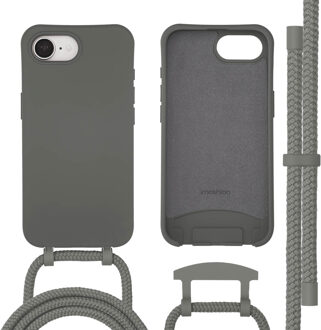 Imoshion Color Backcover met afneembaar koord met MagSafe voor de Apple iPhone 16e - Black Coffee Zwart