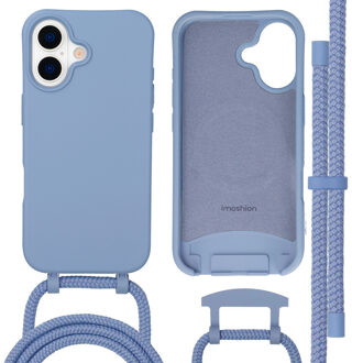 Imoshion Color Backcover met afneembaar koord met MagSafe voor de Apple iPhone 17 - Ash Blue Blauw