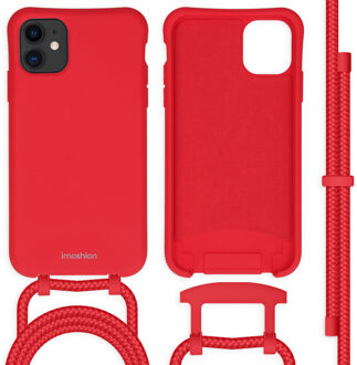 Imoshion Color Backcover met afneembaar koord voor de Apple iPhone 11 - Rood - 6.1