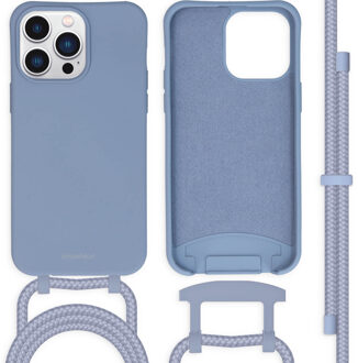 Imoshion Color Backcover met afneembaar koord voor de Apple iPhone 14 Pro Max - Ash Blue Blauw