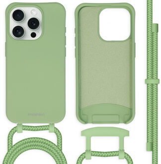 Imoshion Color Backcover met afneembaar koord voor de Apple iPhone 15 Pro - Groen